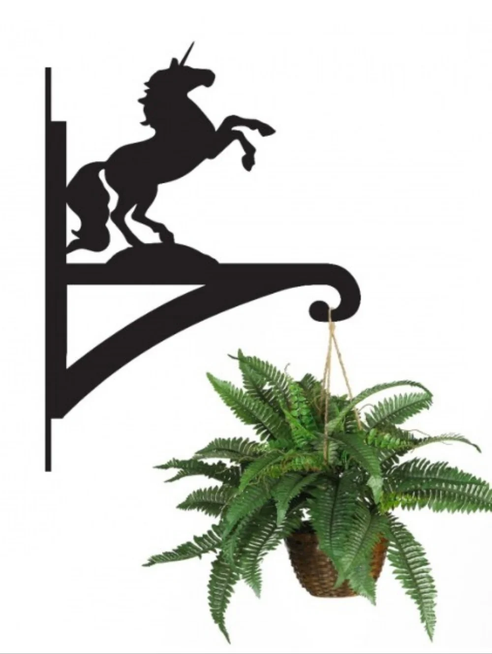 Unicorn Garden Plant Hanging Basket By English Lamp Post Co. NWOB
